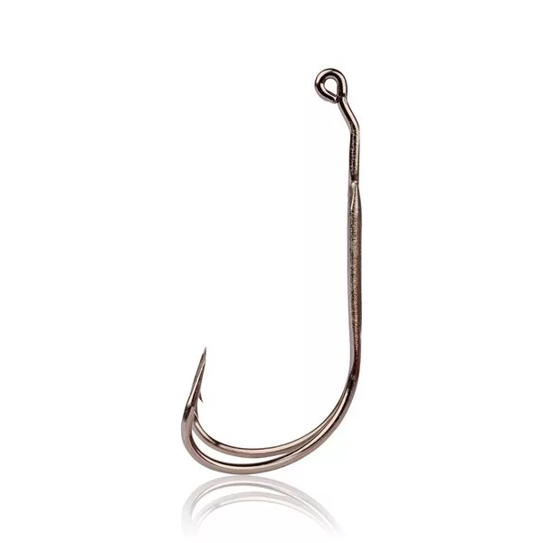 Mustad Frog Double Hook 2X Strong Black Nickel 2/1 Dubbele Haak 2st