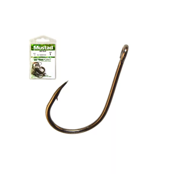 Mustad Big Gun 12/0 Haak met oog en weerhaak 4st