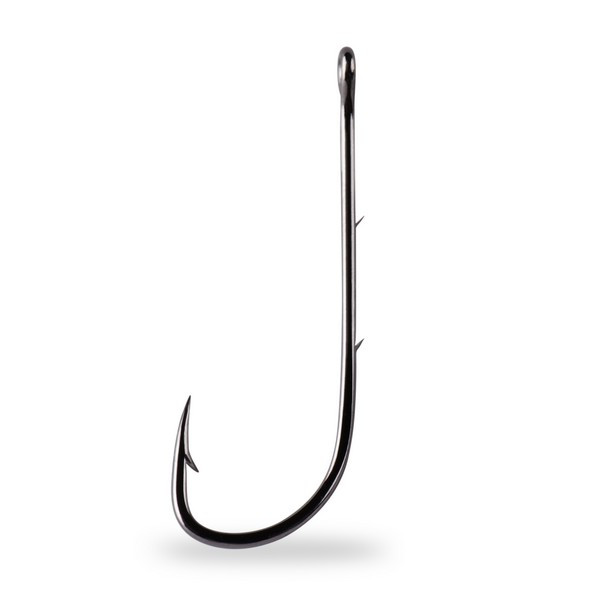 Mustad Baitholder Hooks 1/0 7 stuks Haken met oog en weerhaak voor snoekbaars