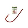Mustad Red Baitholder 3/0 Oog, Barbed Haak 8st