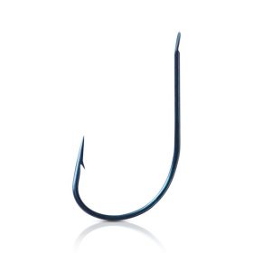   Mustad Blauwe Allround Haak 1, 10 stuks feederhaak met schoep en weerhaak