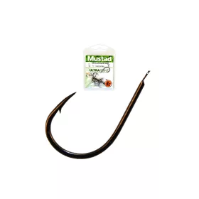   Mustad Chinu Allround Hook 1/0 Lapkás, Szakállas Horog 12db