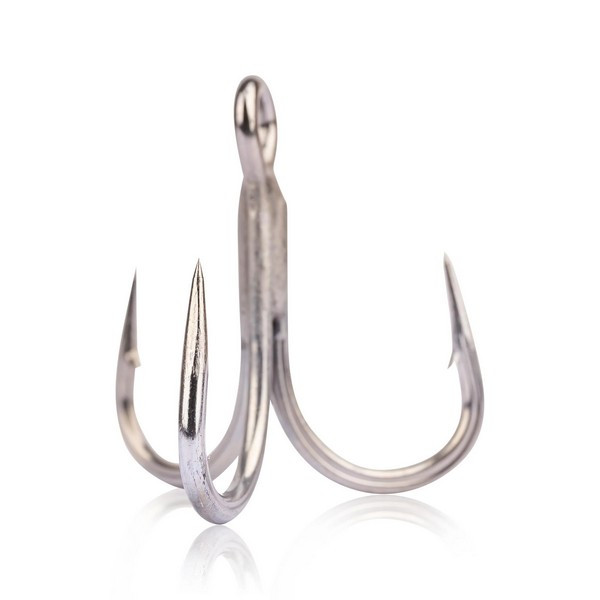 Mustad Un Inline Treble 5X Strong Titan Steel 2 Dreg 4st