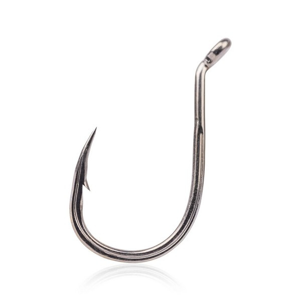 Mustad Notorious Titan Steel 2 Haak met Oog en Weerhaak 8 stuks