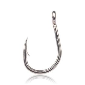   Mustad Un Jigging Hook Titan Steel 4/0 Haak met Oog en Weerhaak 5 stuks