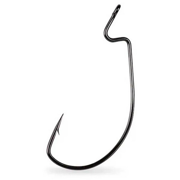 Mustad Light Wire Soft Plastic Hook 3/0 Oog, Met weerhaak Offset Haak 7st.
