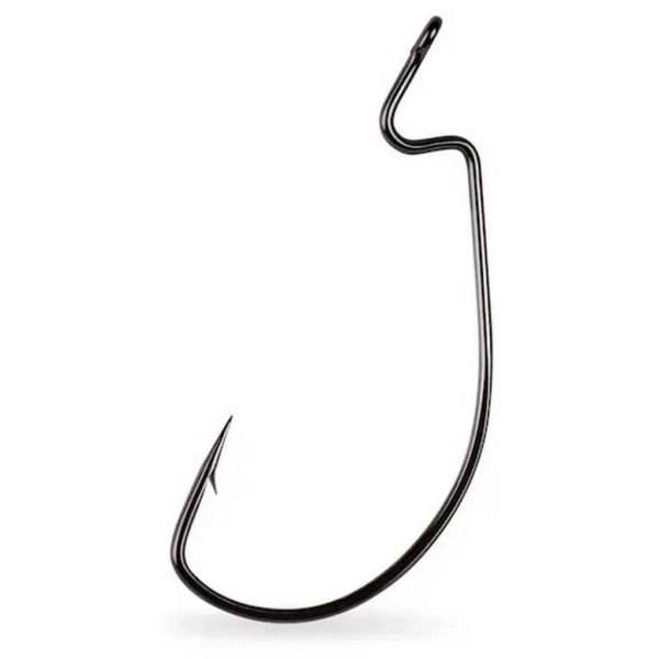 Mustad Light Wire Soft Plastic Hook 4/0 Oog, Met weerhaak Offset Haak 5st.