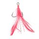 Mustad In-Line Triple Grip Red Tinsel 1 Dreg 2 stuks