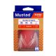 Mustad In-Line Triple Grip Red Tinsel 2 Dreg 2 stuks