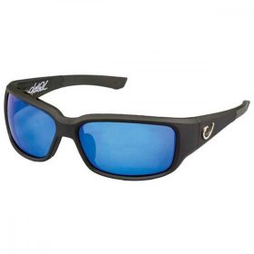   Mustad HP Gepolariseerde Zonnebril - Black Frame, Smoke Lens With Blue Revo