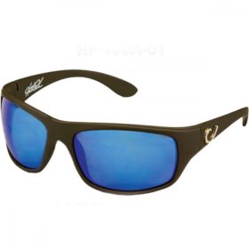   Mustad HP Gepolariseerde Zonnebril - Black Frame, Smoke Lens With Blue Revo