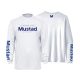 Mustad Lichtgrijs Merk Longsleeve UV M Lange Mouw T-shirt