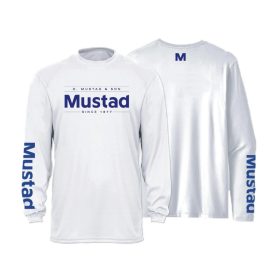   Mustad Lichtgrijs Merk Longsleeve UV XL T-shirt met lange mouwen