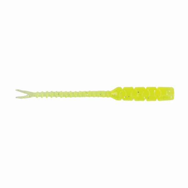 Mustad Aji Hellgramite 5,08cm Helder Chartreuse Plastic Aas 12 stuks
