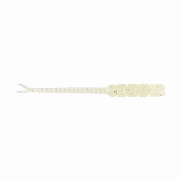 Mustad Aji Hellgramite 5,08cm White Luminous Plastic Aas 12st