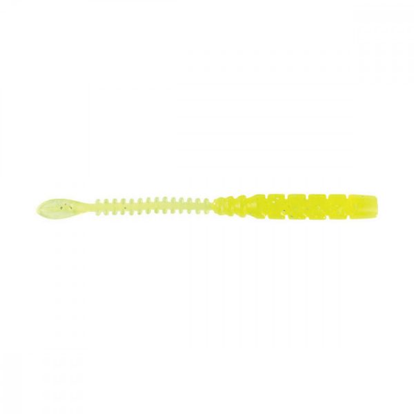 Mustad Aji Beaver Tail 6,35cm Helder Chartreuse Plastic Kunstaas 12 stuks