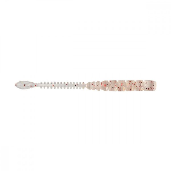 Mustad Aji Beaver Tail 6,35cm Uv Clear Red Glitter Kunststof Aas 12st