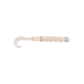   Mustad Aji Curly Tail 6,35cm Helder Regenboog Glitter Plastic Aas 12 stuks