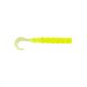 Mustad Aji Curly Tail 6,35cm Clear Chartreuse Plastic Aas 12st