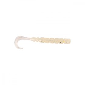   Mustad Aji Curly Tail 6,35cm Wit Lichtgevend Plastic Aas 12 stuks
