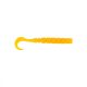 Mustad Aji Curly Tail 6,35cm Oranje Lichtgevend Plastic Aas 12 stuks