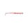 Mustad Aji Paddle Tail 5,08cm Uv Clear Red Glitter Plastic Aas 12st