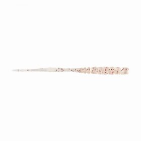   Mustad Aji Rechte Staart 7,62cm UV Helder Rood Glitter Plastic Aas 12 stuks