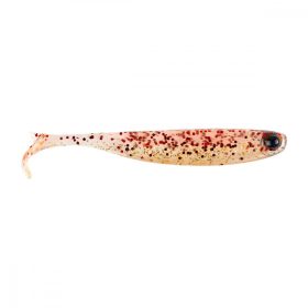   Mustad Mezashi Z-Tail Minnow 7,62cm Red Gold Glitter Plastic Kunstaas 6 stuks