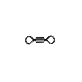 Mustad Rolling Swivel Round Eye 4 Black Nickel Forgó 10db