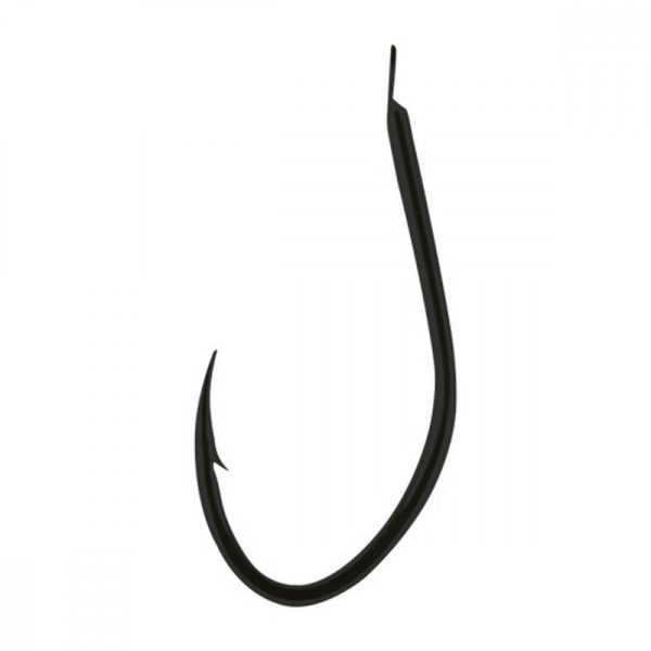 Maver Hook Katana 1055 Barb Black Nickel met plaatje en weerhaak 18 Feederhaak
