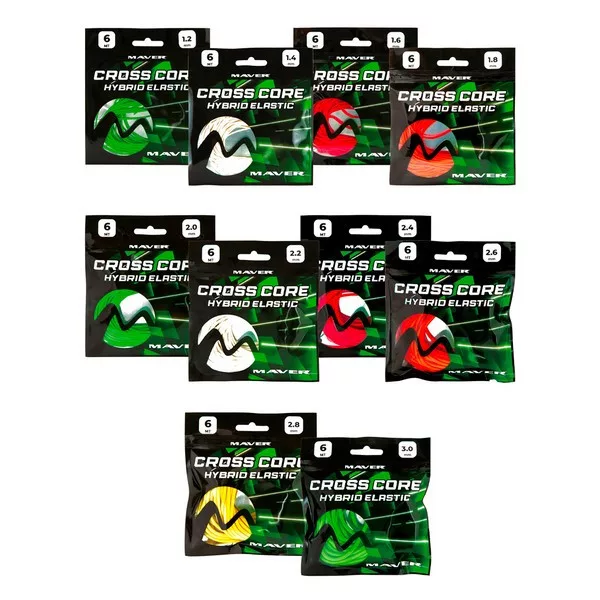 Maver Cross Core Hybrid Elastic Size 2,0mm 6m Hybride vaste hengel elastiek
