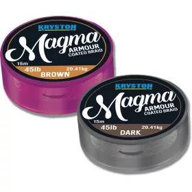   Kriston Magma Armour Coated Braid 45Lbs 15m 0.08mm Bruin Gevlochten onderlijn-Bruin