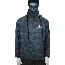   Major Craft Sun Protection Hoodie Donkergrijze UV-bestendige Hoodie 2XL