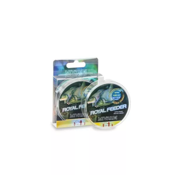 Mivardi Royal Feeder 0,205mm 200m Donkerbruine Monofil Hoofdlijn