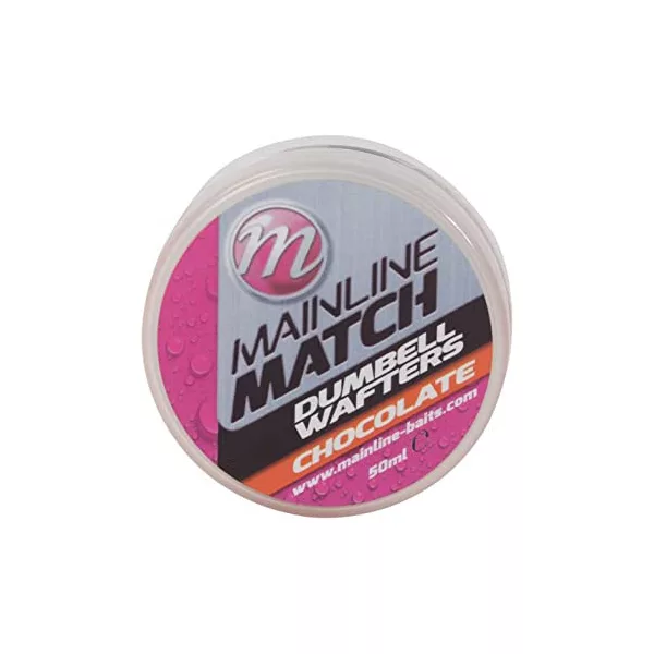 Mainline Match Dumbell Wafters 6mm - Oranje - Chocolade - wafters haakaas