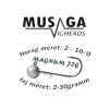 Musaga Magnum 1 2gr Jig Fej 3db