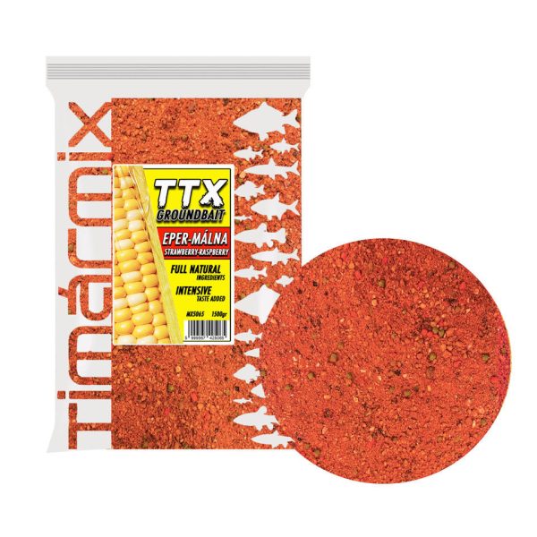 Tímár Mix TTX Groundbait Eper Málna Etetőanyag 1,5kg