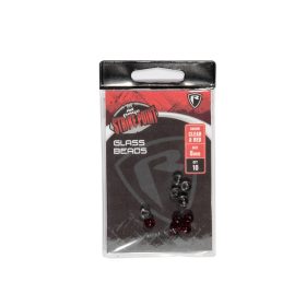 Fox Rage SP 6mm Clear and Red Glass Beads Glaskraal