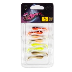   Fox Rage Micro Fry UV Mixed Colour Pack 4cm Kunststof Aas 8st