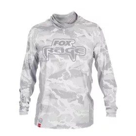 Fox Rage UV Hooded Light Camo Top Hoodie M
