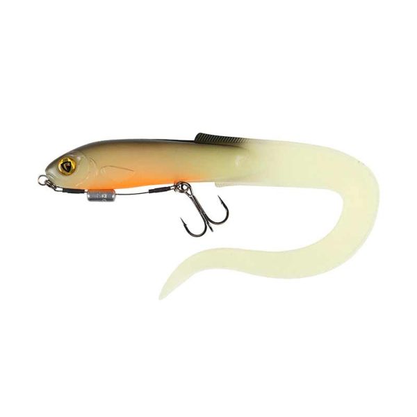 Fox Rage Slick Eel Loaded 21cm UV Hot Olive Kunststof Aas