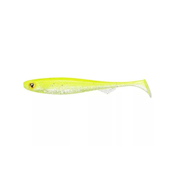 Fox Rage Slick Shad Ultra UV 9cm Chartreuse Rubber Kunstaas