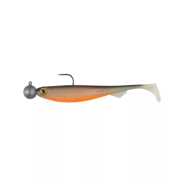 Fox Rage Bulk Loaded Slick Shads UV Hete Olijf 9cm 2/0 10gr Plastic Aas