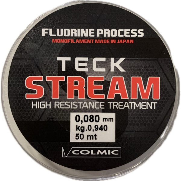 Colmic Teck Stream 50m 0,080mm Monofilament Onderlijn
