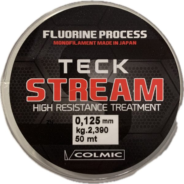 Colmic Teck Stream 50m 0,125mm Monofilament Onderlijn