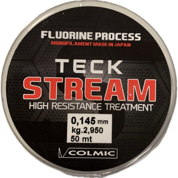 Colmic Teck Stream 50m 0,145mm Monofil Voorlijnmateriaal