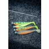 Fox Rage Bulk Loaded Zander Pro Shads UV Lemon Tiger 12cm 4/0 50gr Plastic Aas