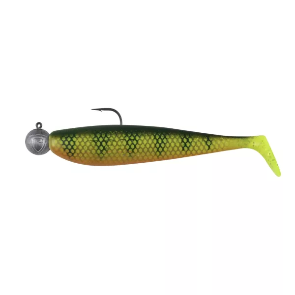 Fox Rage Bulk Loaded Zander Pro Shads UV Natural Perch 12cm 4/0 50gr Plastic Aas