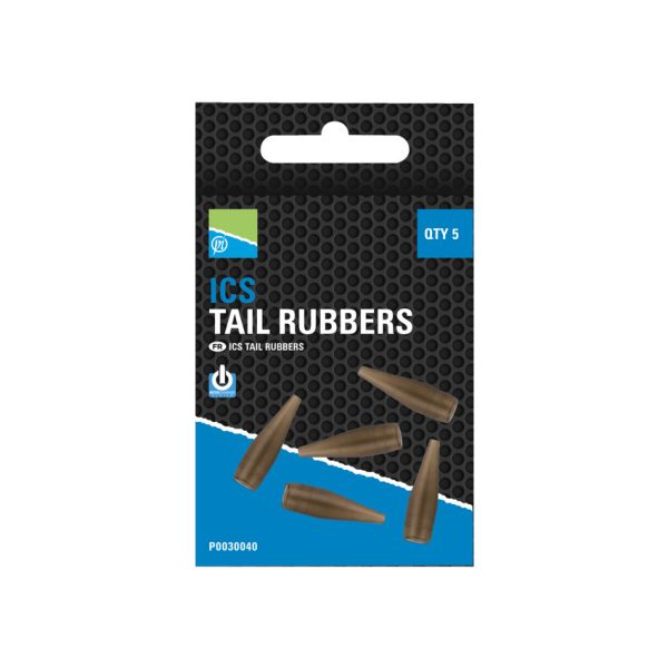 Preston ICS Tail Rubbers 30mm Rubberen Huls 5 stuks