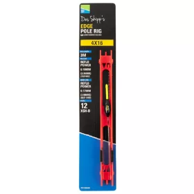 Preston 4x16 Edge Pole Rig Kant-en-klaar hengelonderlijn